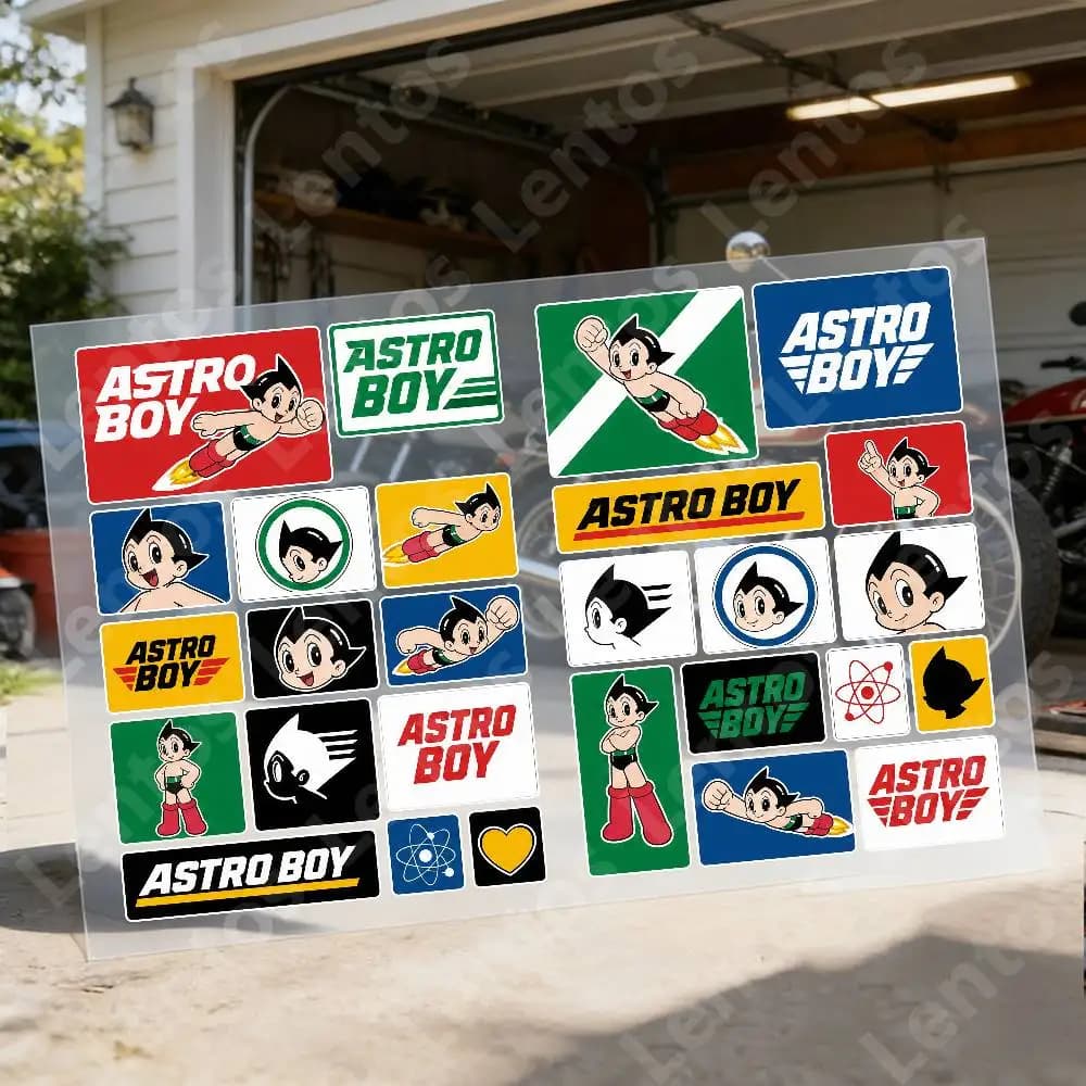 A-astr-o B-oy Reflective Motorcycle Stickers Waterproof Vinyl Decals For Motorbike Helmet Fuel Tank Bike
