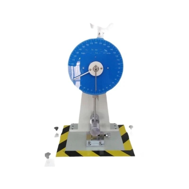 Macchina per prove di impatto a pendolo con fascio a sbalzo Tester di resistenza agli urti in ceramica ABS in plastica Tester di impatto con fascio semplicemente supportato
