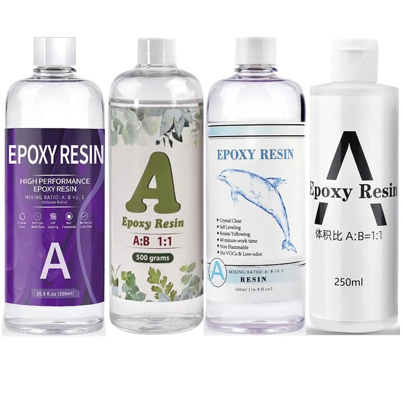 Clear 1:1 kit di colla per resina epossidica indurente per cristalli ad alta adesività stampo per resina epossidica fai da te accessori per la creazione di gioielli colla per resina AB
