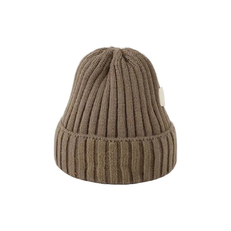Y4QA Warm and Stylish Knit Hat for Boys Girls Embroidered Letter Beanie Caps