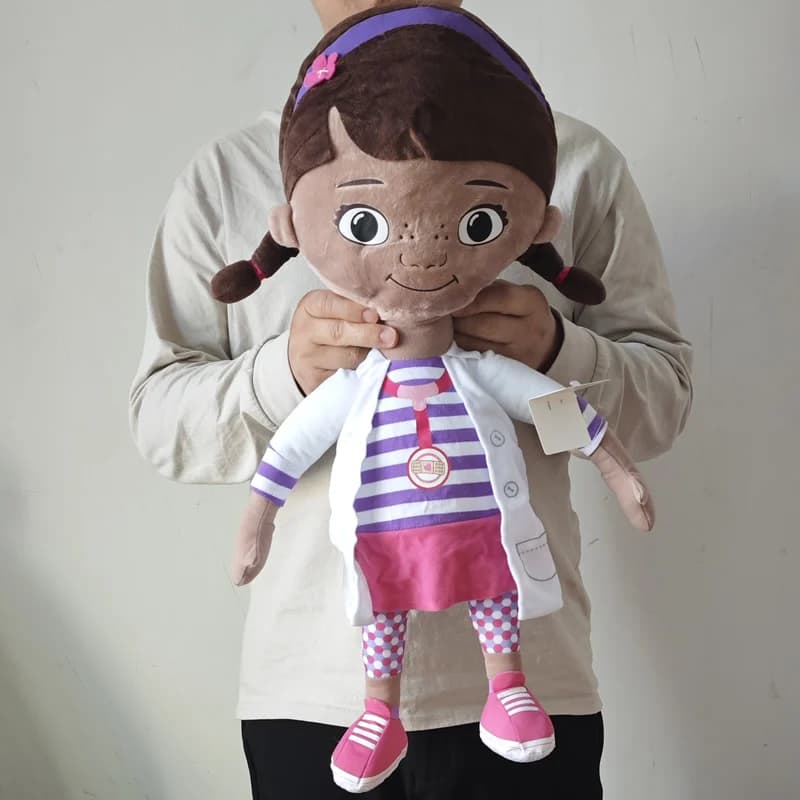Peluche originali grandi da 55 cm di Doc McStuffins, bambola Dottie per bambini e neonati, idea regalo.