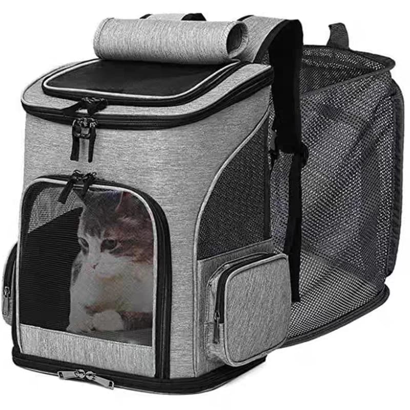 Zaino per animali espandibile per astronauta, portatile, pieghevole, da trasporto, borsa da viaggio, capsula spaziale traspirante, marsupio per cuccioli di gatto e cane
