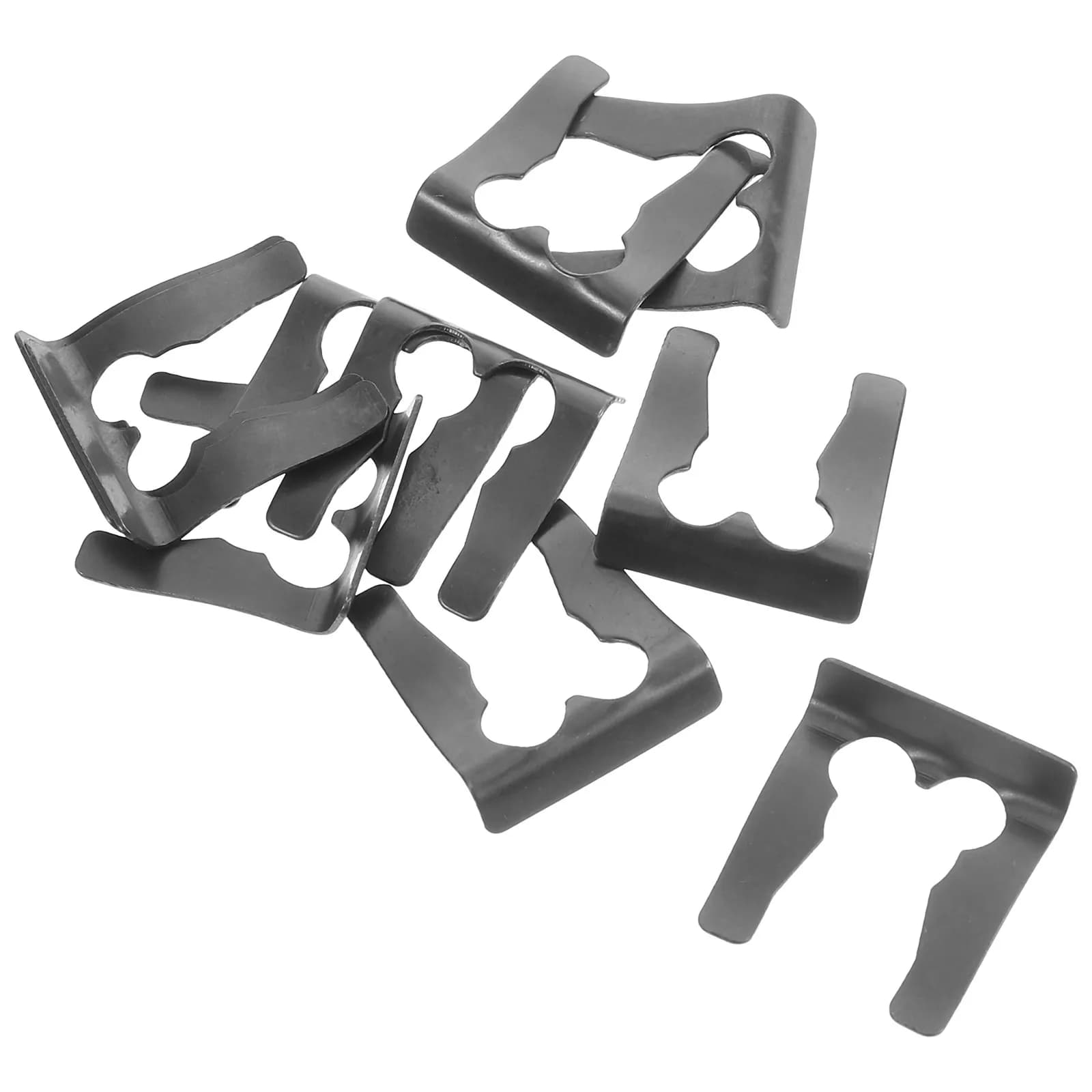 10Pcs Universal Brake Hose Clips Iron Retainer Secure Fasteners for Automotive Parking Brake Cable Harness Tie