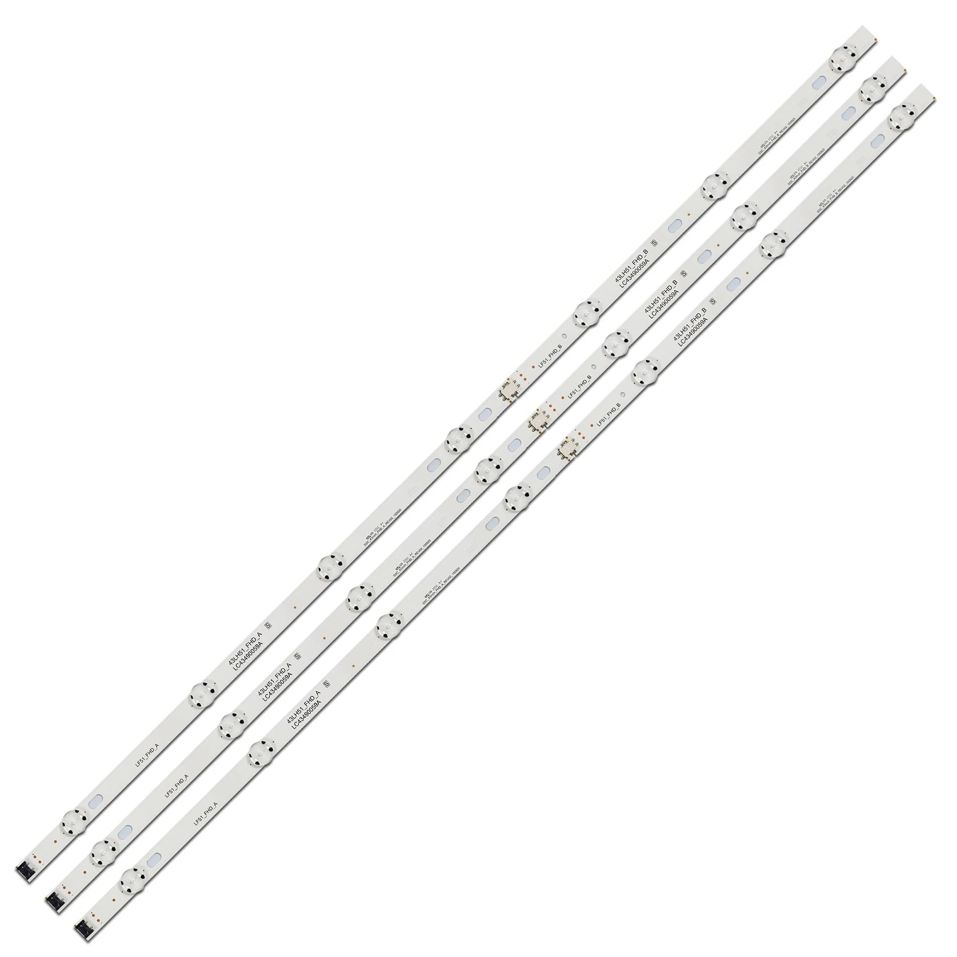 3 pcs Strip Led 7 lamp Per Innotek 17Y 43 inch Type A 43LJ61 FHD L 43UJ630V 43UJ634V-ZD 43LJ594V-ZA NC430DGG-AAFX3 HC430DUN