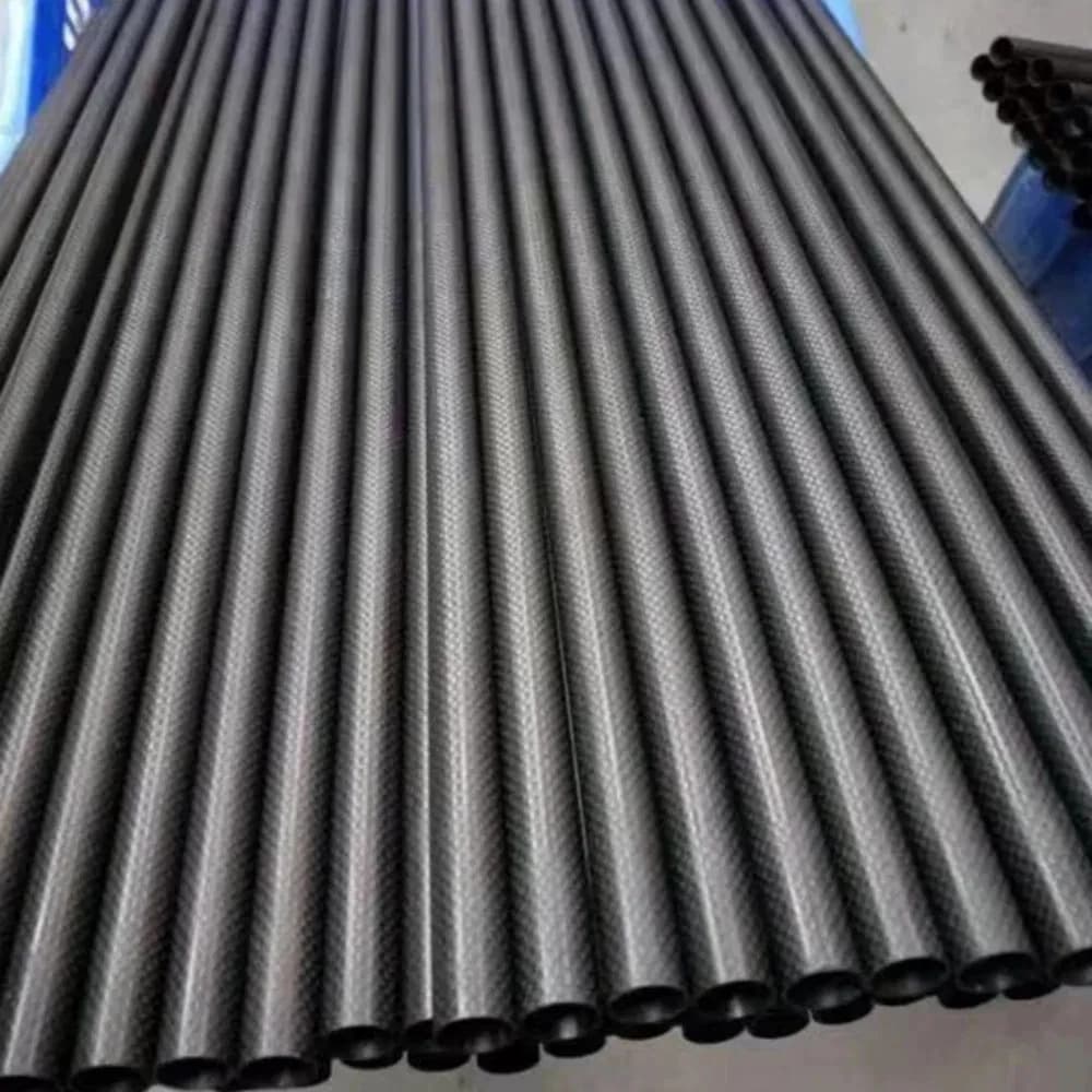 10 Pezzi Tubo in Fibra di Carbonio 3K, Asta in Fibra di Carbonio 4MM-13MM, Kit Fai-da-Te per Drone, Telaio Quadricottero, Braccio, Carrello di Atterraggio, Accessori per Droni