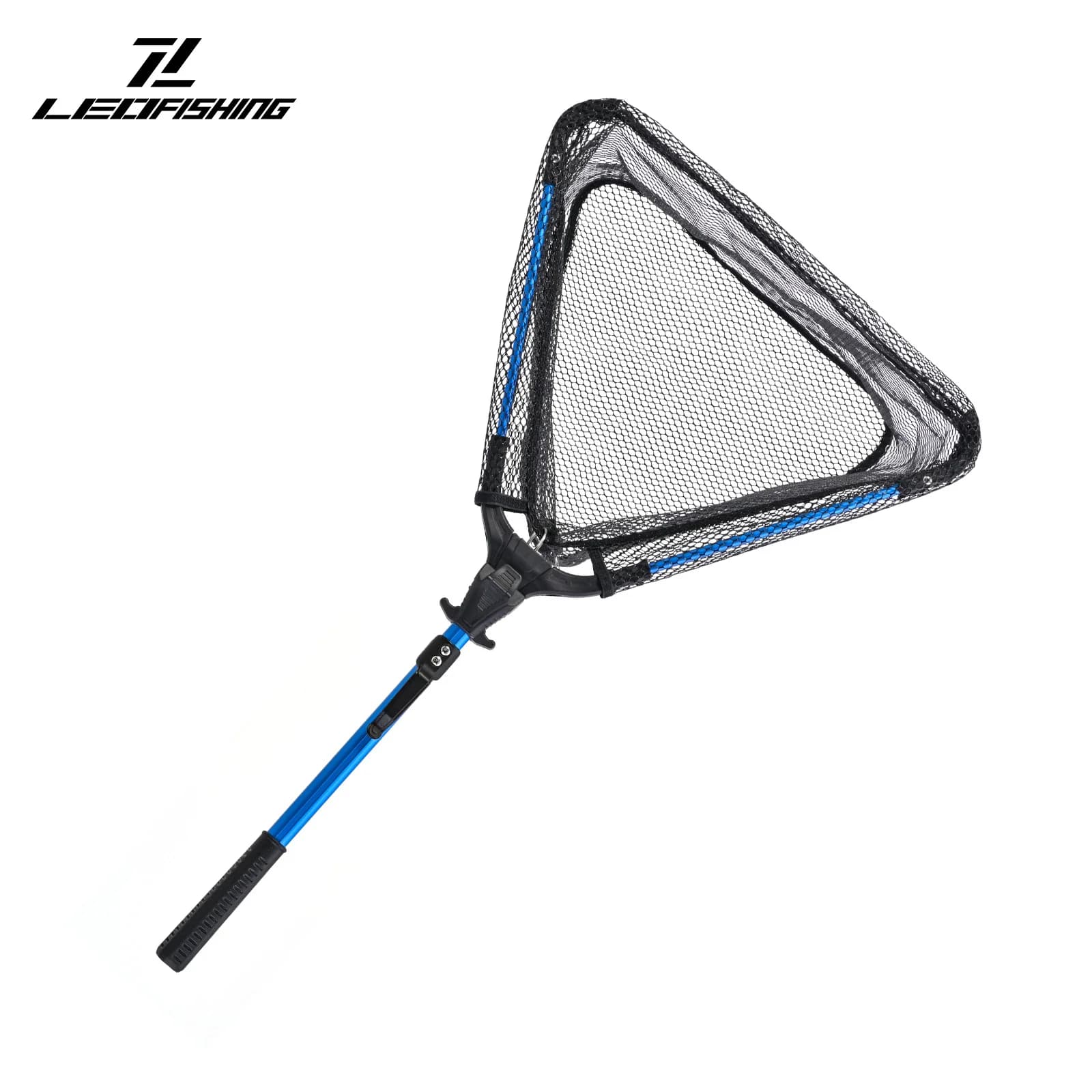 NUOVA rete da pesca in lega di alluminio materiale asta rete di triangolazione rete da pesca pieghevole antiodore rete da pesca forte ad asciugatura rapida