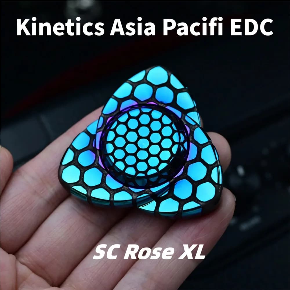 Kinetics Asia Pacifi EDC Rose XL Fidget Spinner Giocattolo antistress Design originale Gadget per alleviare l'ansia Giocattoli agitati Adulti