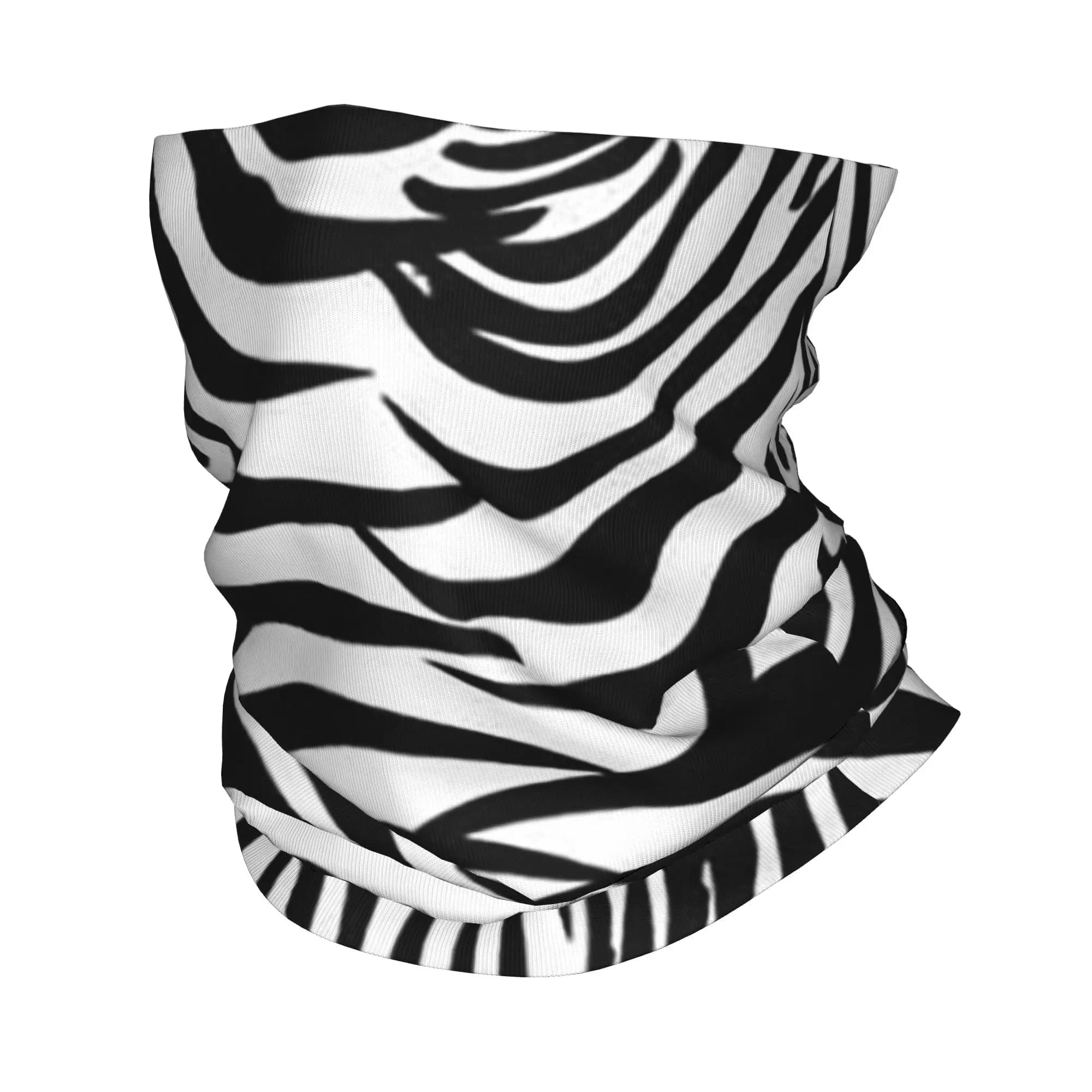 Bandana con Stampa Zebrata, Scaldacollo Multifunzione, Sciarpa Avvolgente, Maschera Facciale per Ciclismo, Unisex per Adulti