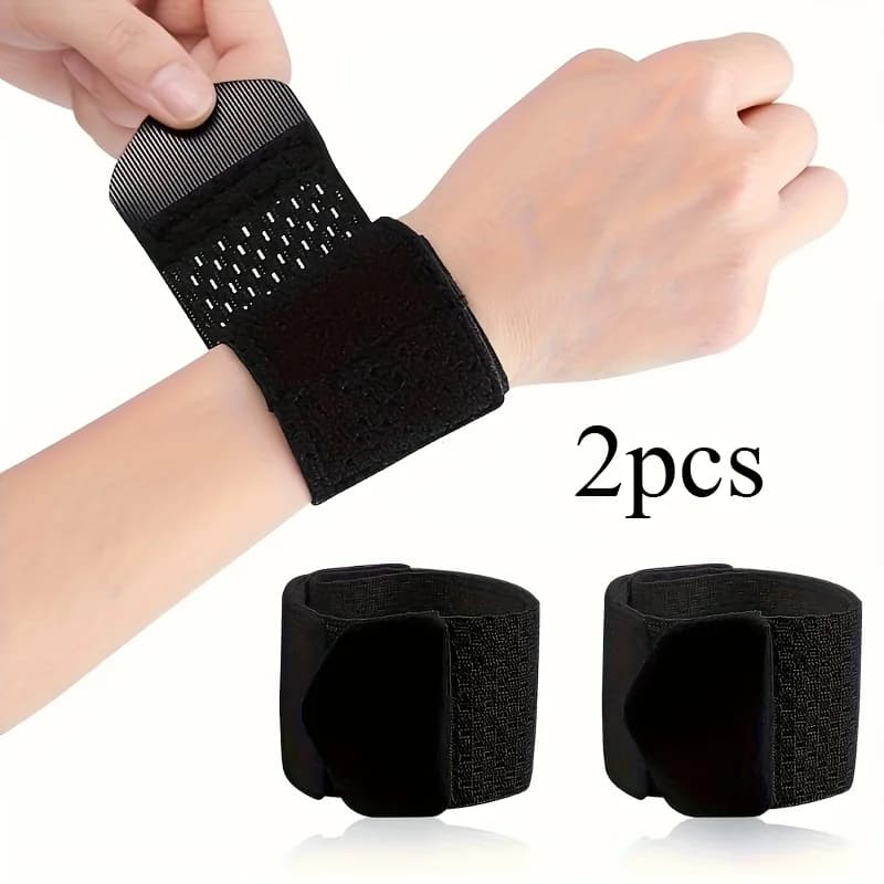 Cinghie da polso da 2 pezzi, cinturino elastico per corda per saltare fitness per protezione del polso, comfort morbido e regolabile, adatto per le donne
