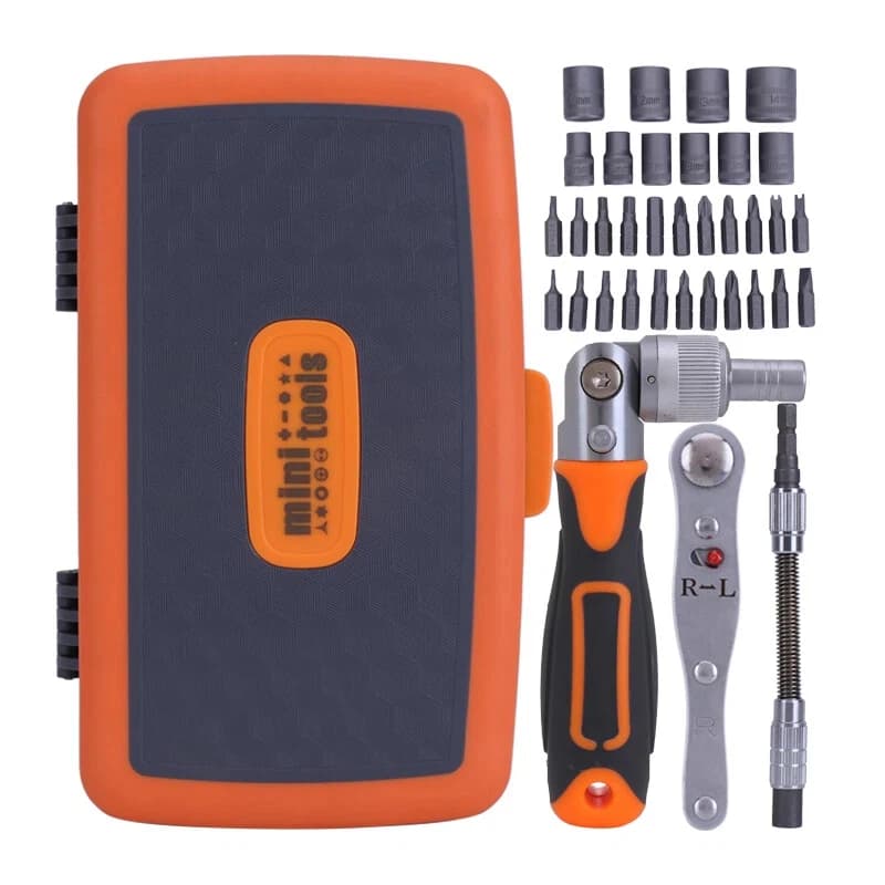38 in 1 Household Labor Saving Ratchet Screwdriver Bit Set Multipurpose Tool Kit Hardware Tools Combination Wrenches Toolbox Han