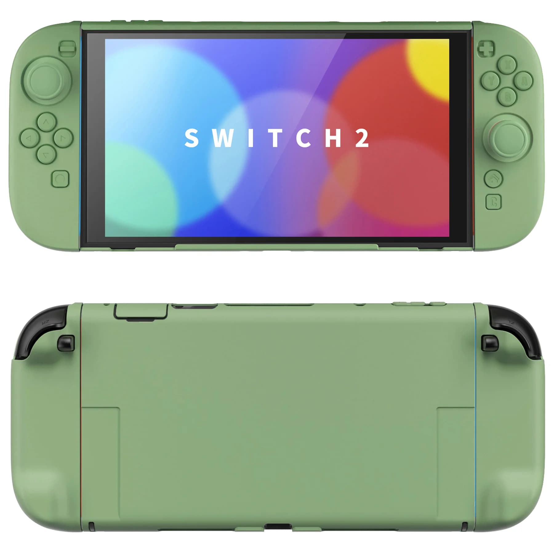 Custodia protettiva PlayVital in tinta unita per Nintendo Switch 2, copertura rigida antigraffio con impugnatura dockable con supporto pieghevole