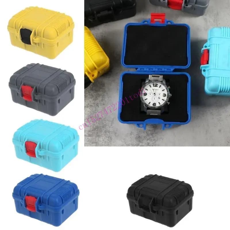 M76B Pratica custodia per orologio da viaggio con display per orologio, struttura in ABS, adatta a vari orologi da polso e