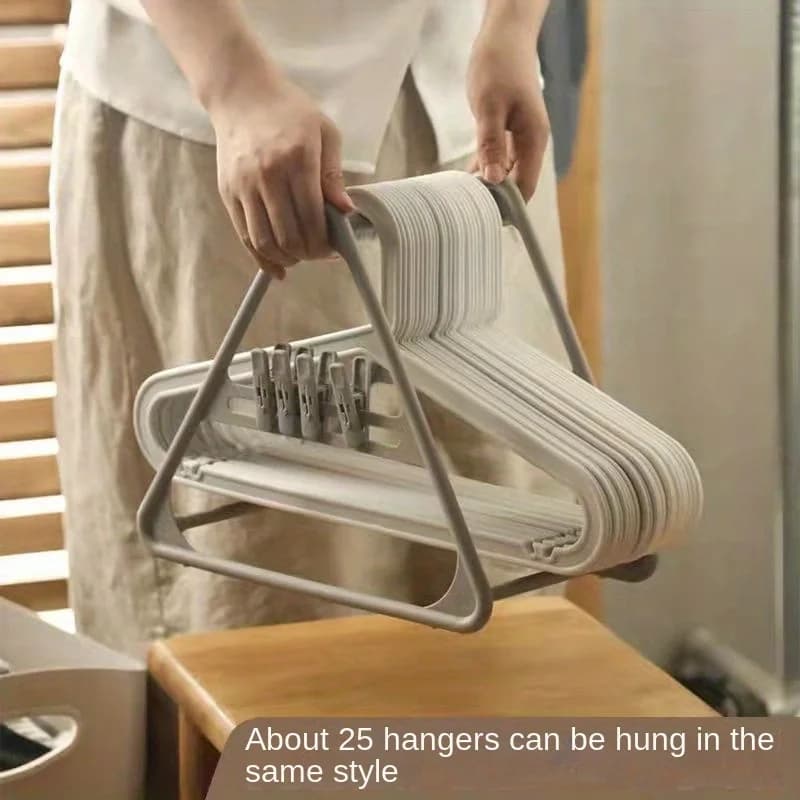 1 Piece Stackable Clothes Hanger Organizer, Portable Clothes Hanger, Clothes Hanger for Laundry Organization