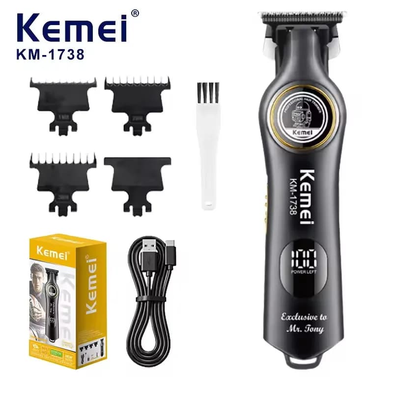 Kemei KM-1738 Digital Domestic Electric Haircut for Shaving and Cutting, High Speed Professional Haircut