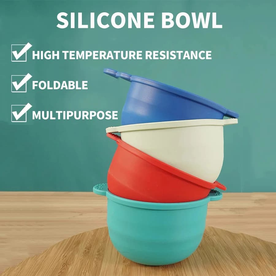 Ciotola in silicone Ciotola per maschera facciale Ciotola di regolazione della pellicola Resistente alle alte temperature Barba domestica Ciotola riscaldante per cera al miele Rimozione dei capelli