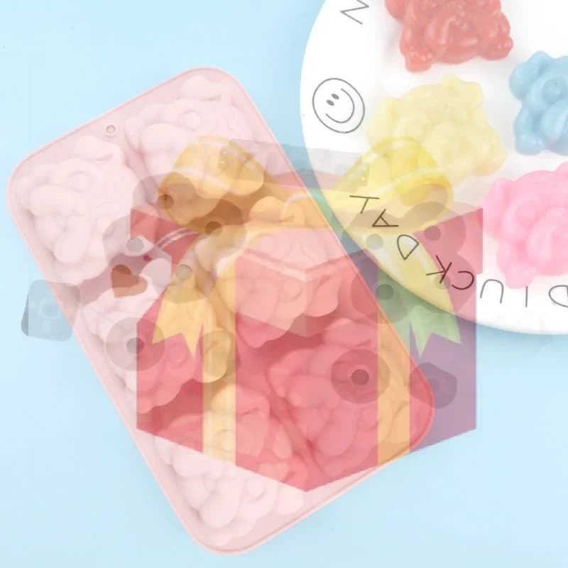 【HG】1 Pezzo Stampo in Silicone a Forma di Animale Cartone Animato (Cigno, Bulldog) per Sapone, Caramelle, Biscotti, Cubetti di Ghiaccio, Cioccolato - Utensili da Cucina per Pasticceria