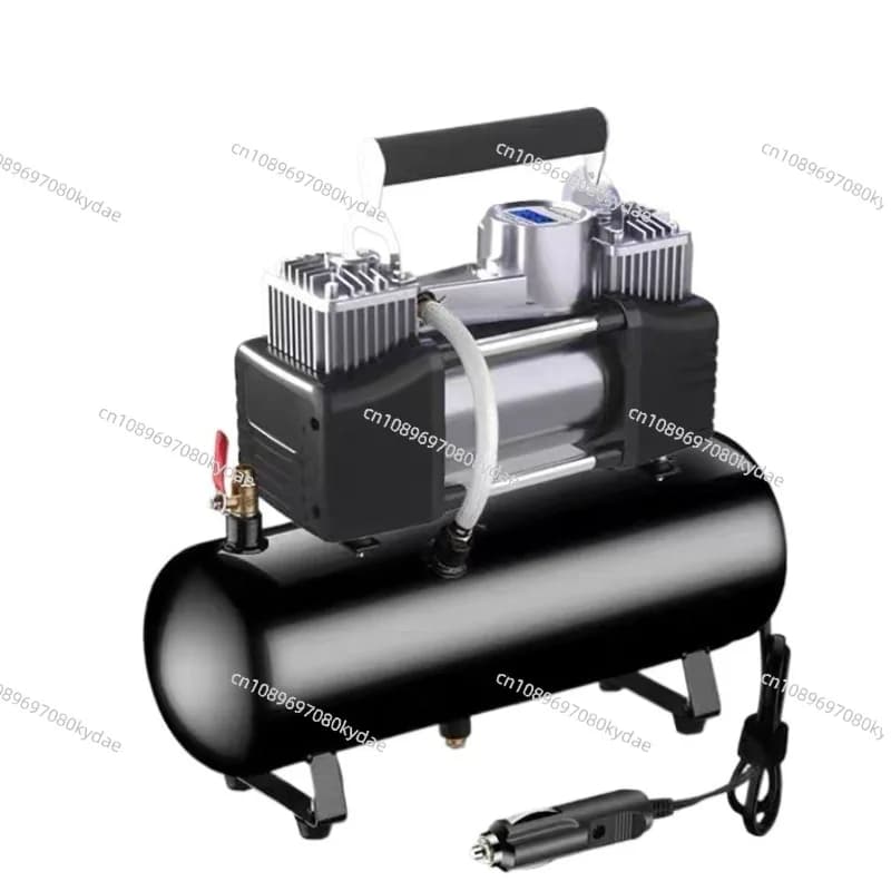 Compressore d'aria portatile per auto 12V/220V 2.5L/4L/6L, gonfiatore elettrico per pneumatici, pompa per moto, piccolo compressore d'aria