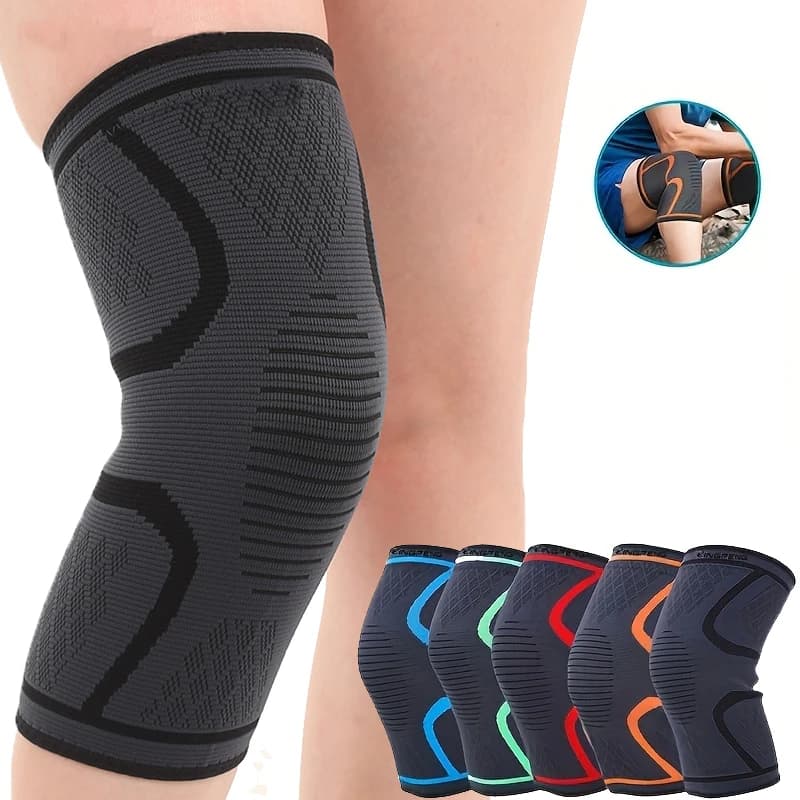2 Knee Pads Elastic, Knee Support, Nylon Elastic Band for Sports Compression, for Basket and Volleyball