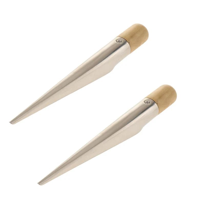STLF ISURE MARINE Spike per giunzione corda per barca FID in acciaio inossidabile 170 mm con manico in legno 2 pezzi