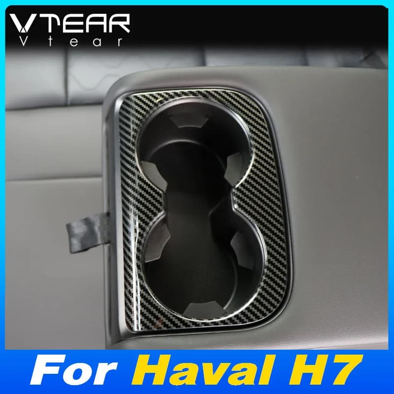 Vtear Auto Seat Rear Arm Cup Hodle Cover Panel Interior Wall decal Interior Auto Styling Accessories Products For Haval H7 H-Dog 2024 2025