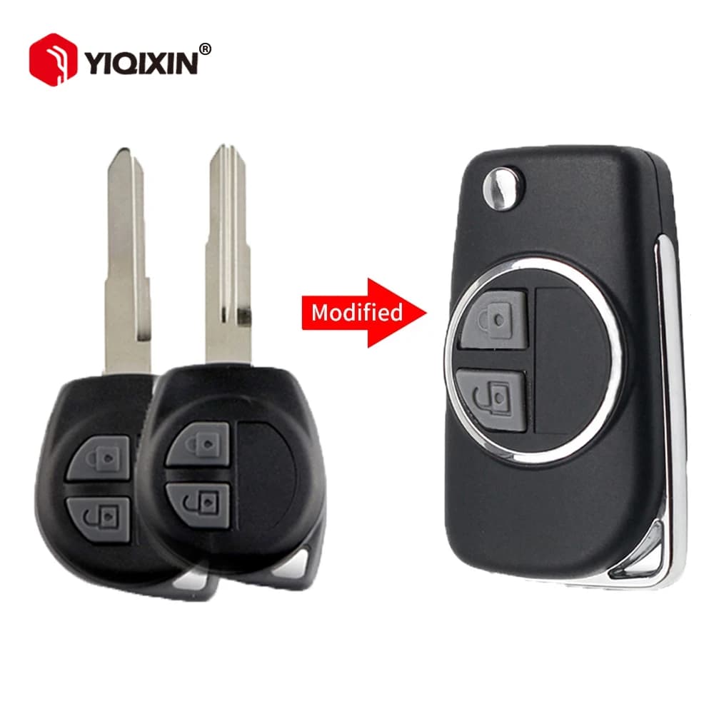 Guscio chiave telecomando modificato per Suzuki Swift Grand SX4 Vitara Alto Ignis Liana Jimny Splash Agila Samurai Vauxhall con lama non tagliata