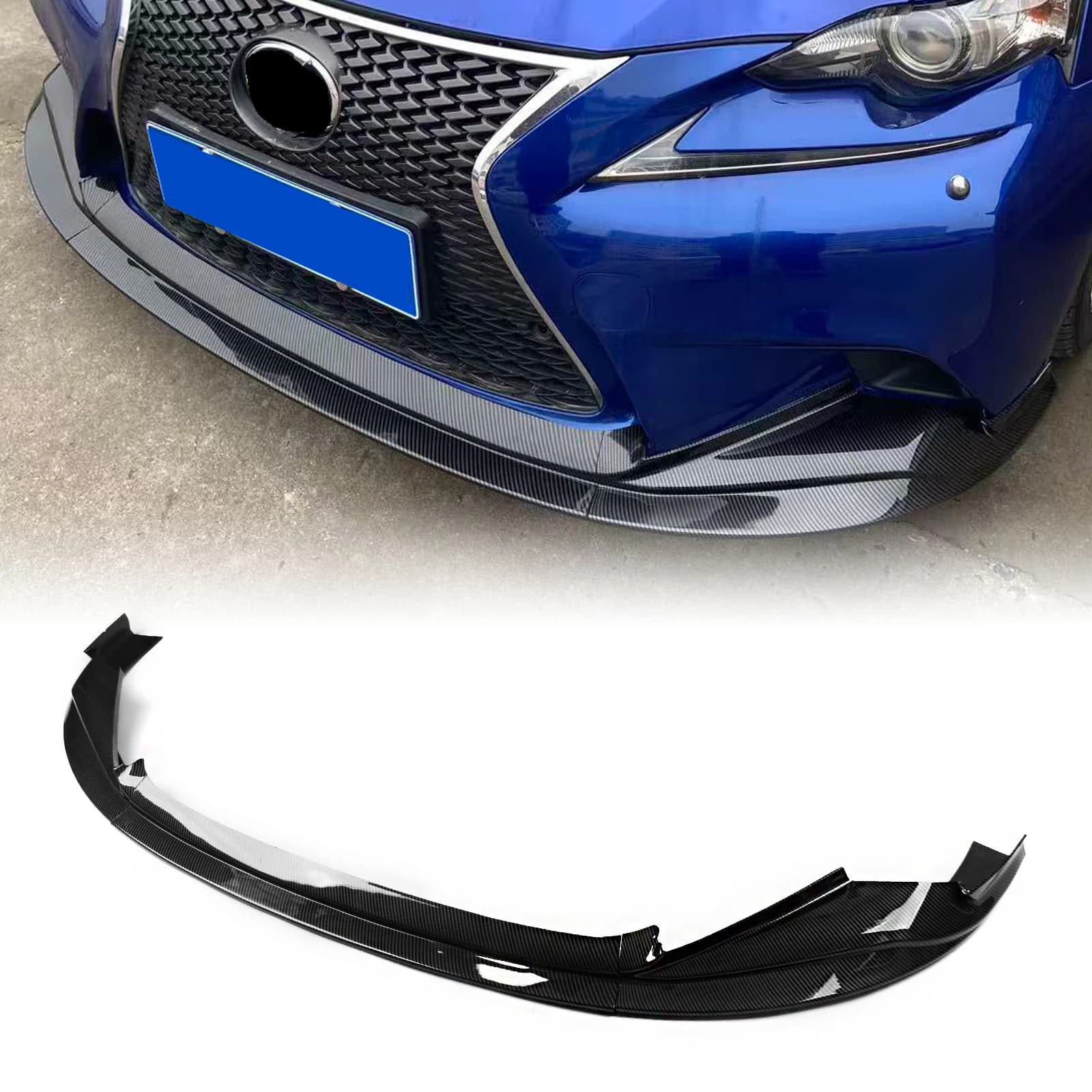 For Lexus IS250 IS300h IS350 Spoiler Front for F Sport Sedan 4 Doors 2014-2016, Lower Diffuser, Protective Blade