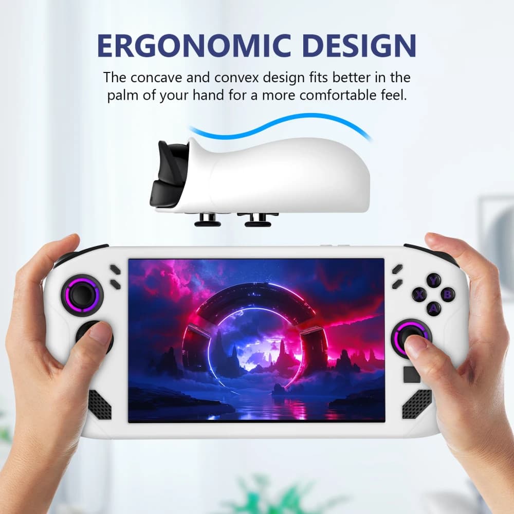 Custodia in silicone per console di gioco Legion GO S Custodia protettiva antiurto antigoccia Accessori per giochi Nero Bianco Rosa