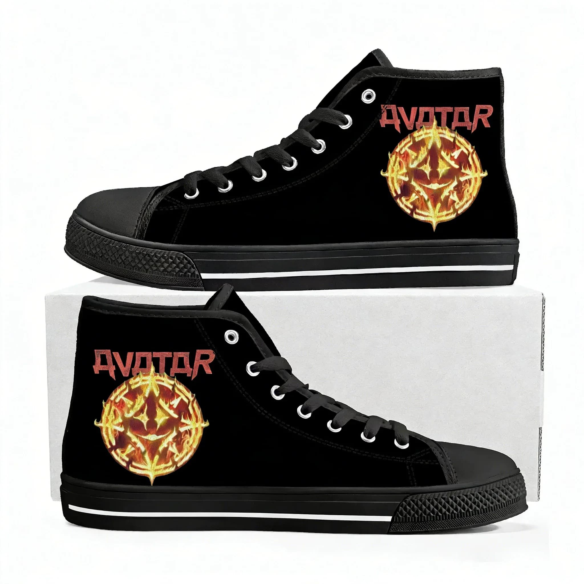Avatar Rock Band High Top High Quality Sneakers Mens Womens Lightweight Canvas Sneaker Ghana Hiking Casual Custom Shoes