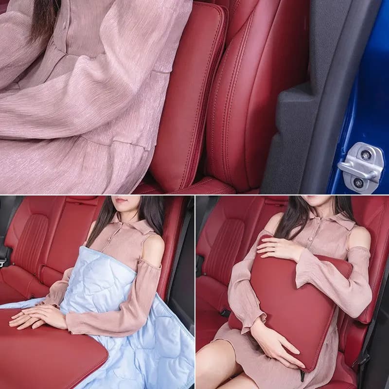 Multi-Funzionale Cuscino Trapunta Aria Condizionata Coperta Auto Supporto Lombare Tutte Le Stagioni Per Porsche Cayenne Macan Panamera Taycan