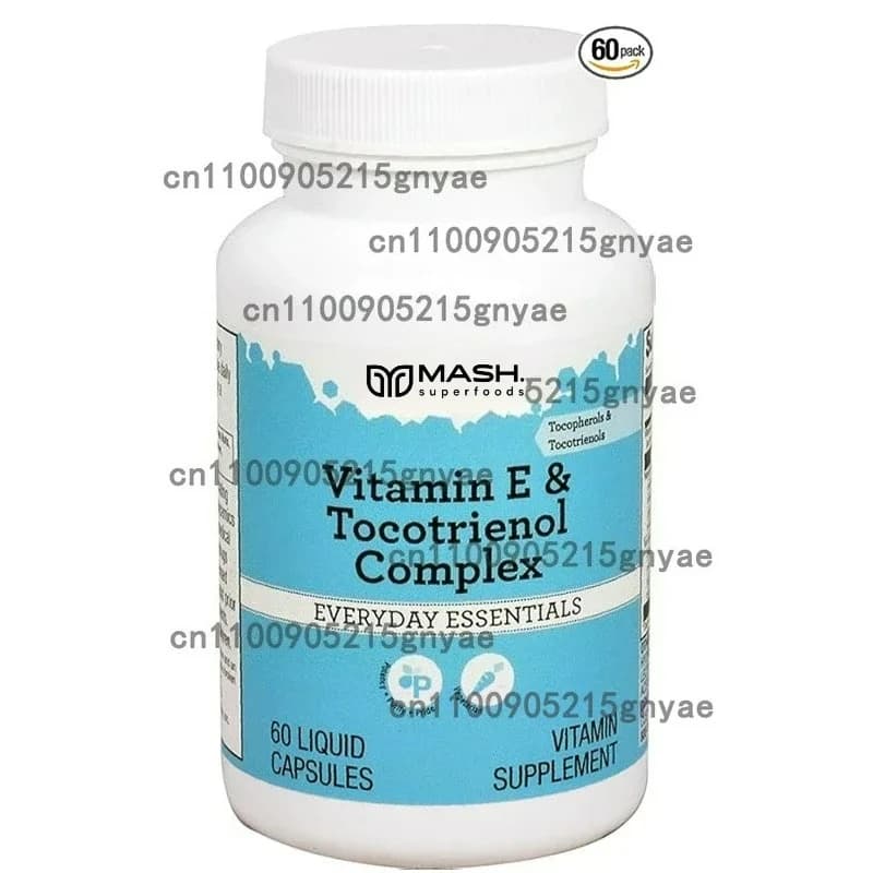 Tocotrienol Complex Supplement in Complete Spectrum, Vitamin E-tocotrienol, Antioxidant, High Absorption Rate - 60 Capsules