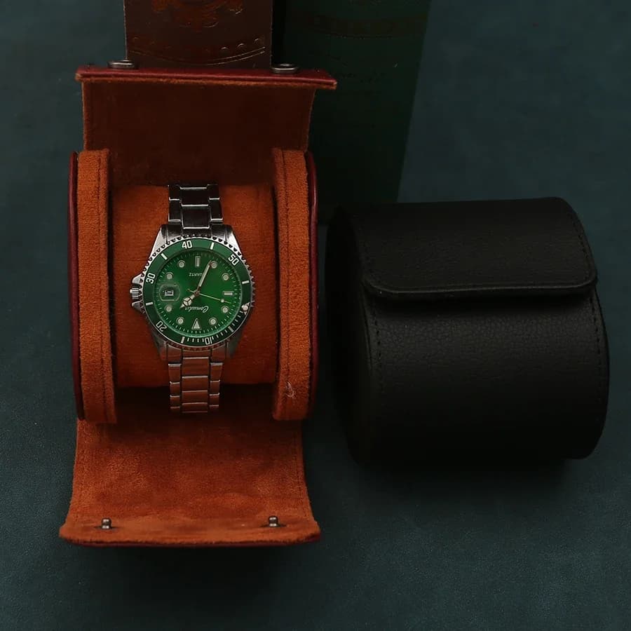 Watch Box Simple Anti-dust Watch Box High-end Leather Anti-dust Portable Universal Travel Clock for Men and Women