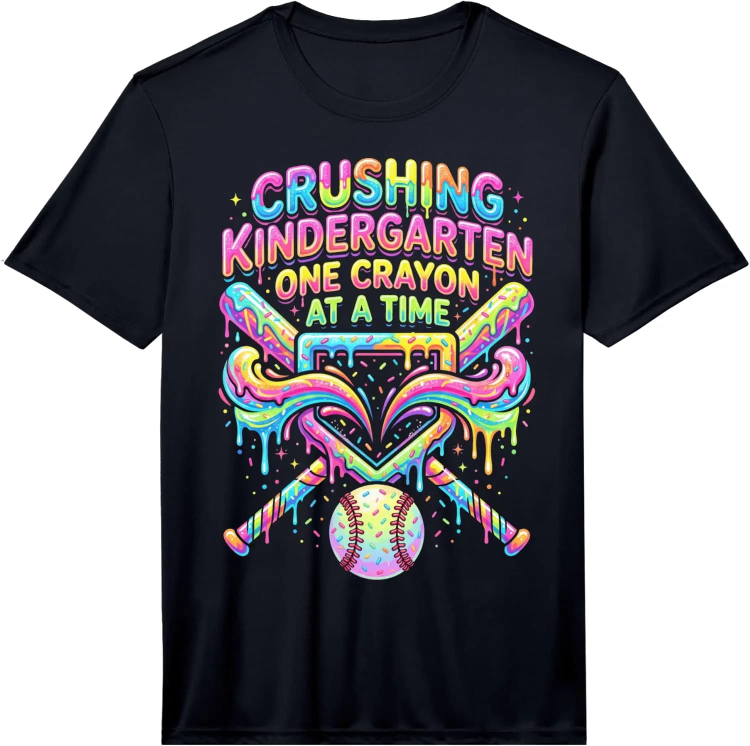 Kindergarten Back To School Performance T-Shirt Summer short-sleeved breathable sweat-wicking versatile fashion T-shirt for back-to-school season, unisex, Y2K Creative, Comfortable, Soft, Breathable, Round Neck, Cute