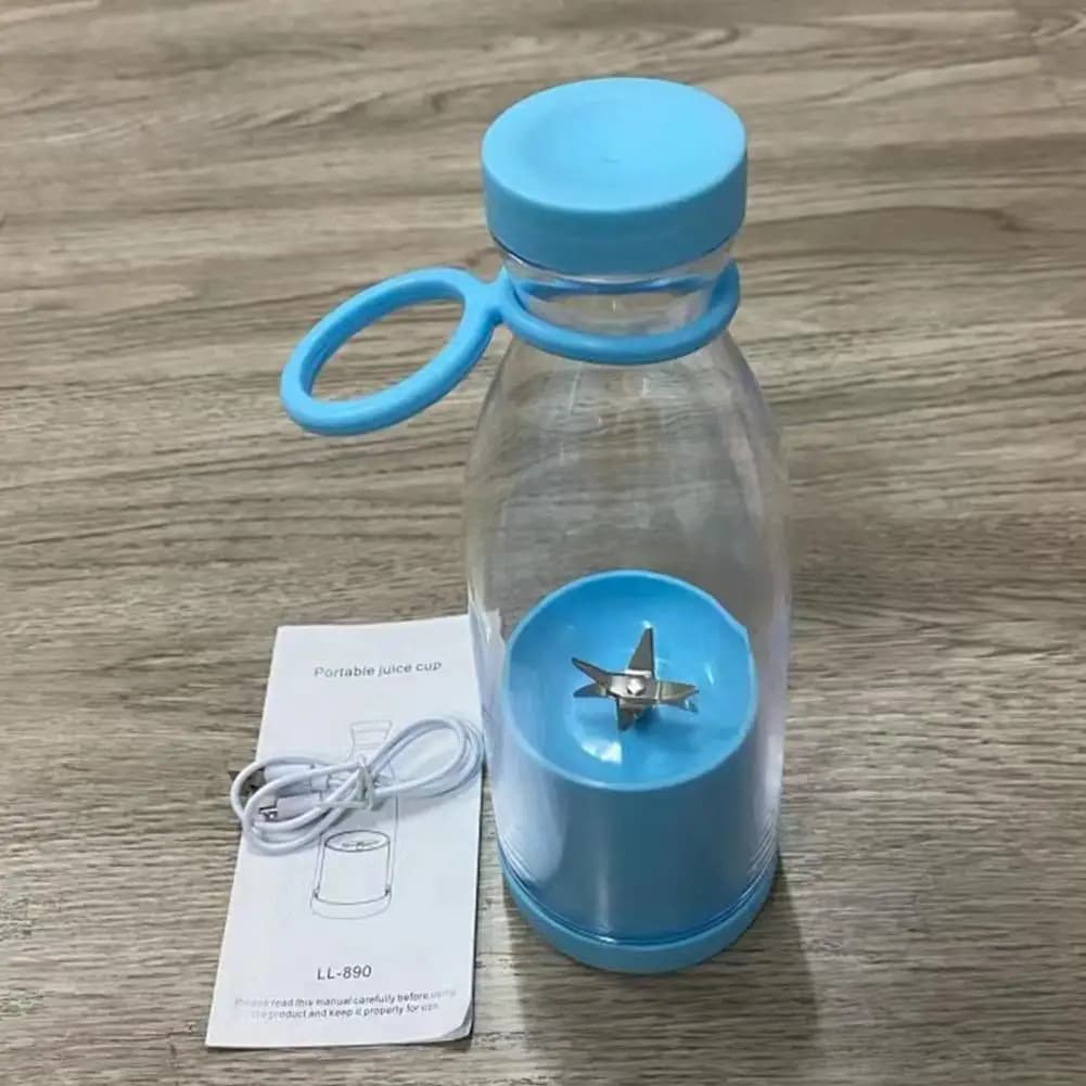 Electric Portable Frullator with Removable Cutting Head and Anti Drop Cover, Powerful Mini Mixer for Sucks