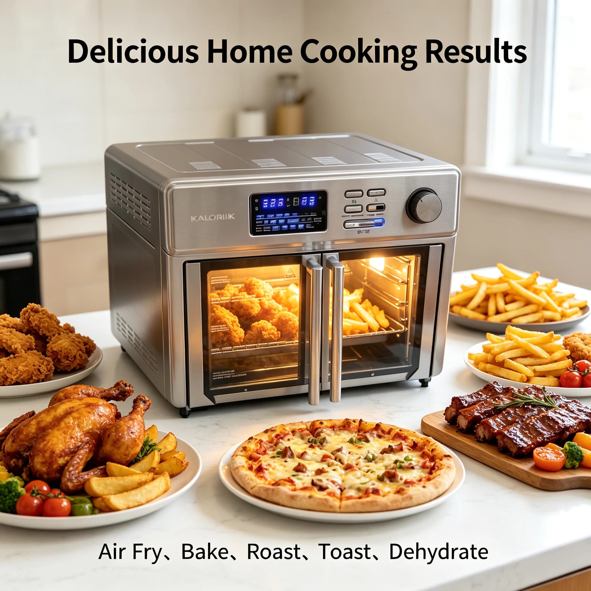 110V US Standard Plug Large Capacity Cyclone Air Fryer Oven Household Electric Convection Oven