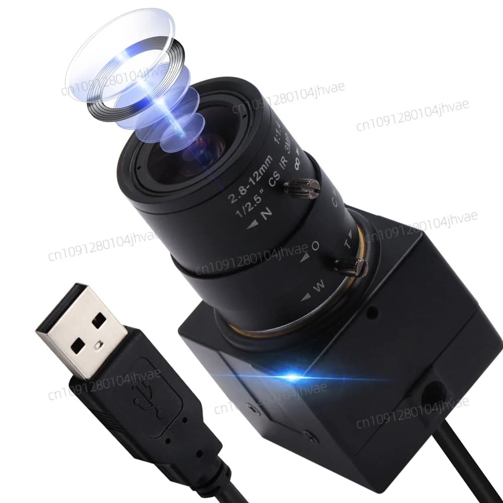 Webcam ELP 4K IMX415 Driver gratuito Obiettivo varifocale da 2,8-12 mm Messa a fuoco manuale Zoom ottico Fotocamera USB 30 fps
