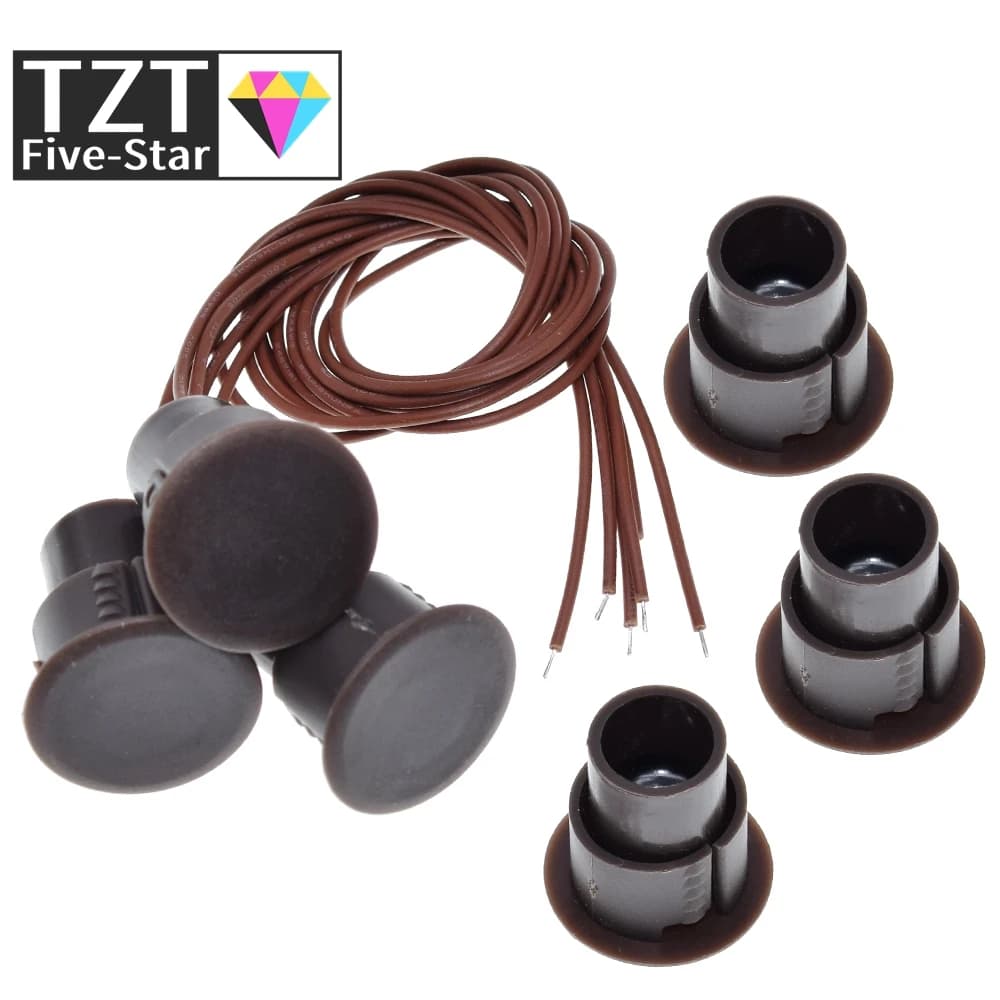 GREATZT RC-36 Rilevatore di allarme magnetico con interruttore magnetico per porta cablata per cancello in ferro Sistema di allarme di sicurezza domestica NC per Arduino