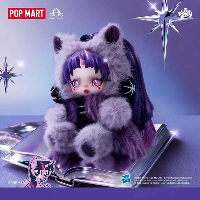 POP MART SKULLPANDA x My Little Pony Series Peluche Ciondolo Blind Box Giocattolo Anime Action Figure Scatola Misteriosa Sorpresa Bambole Regalo