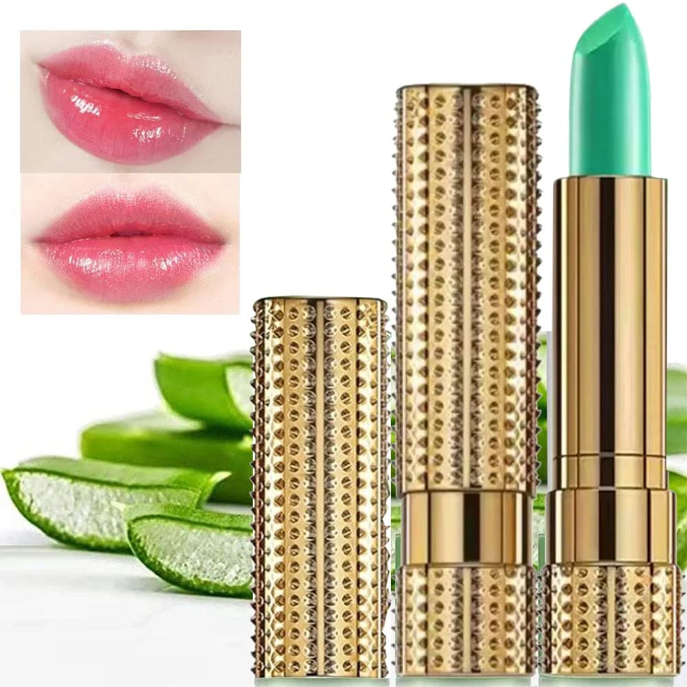 Rossetto Magico Termosensibile che Cambia Colore, Balsamo Labbra Nutriente a Lunga Durata, Lucidalabbra Idratante Impermeabile, Trucco Labbra Opaco