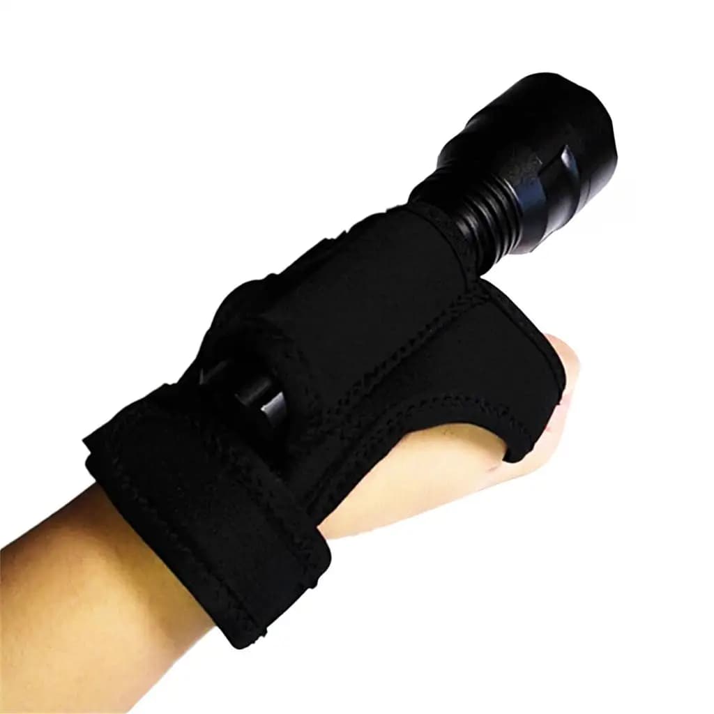 Supporto Universale per Torcia Subacquea, Guanto Morbido con Cinghia per Attrezzi da Immersione, Snorkeling e Campeggio