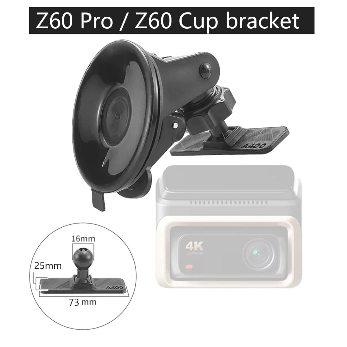 for suction bracket DDPAI Dash Cam Z60 PRO / Z60