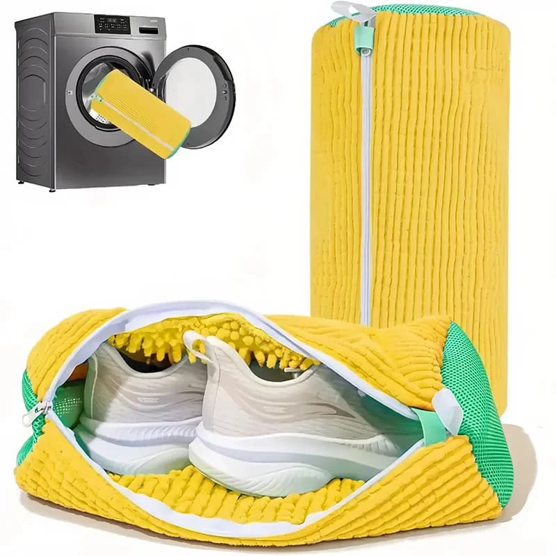 Borsa per lavatrice per scarpe riutilizzabile per tutti i tipi di scarpe Set di spazzole per la pulizia Maniche per la pulizia Scarpe da ginnastica e scarpe casual Scelta ideale