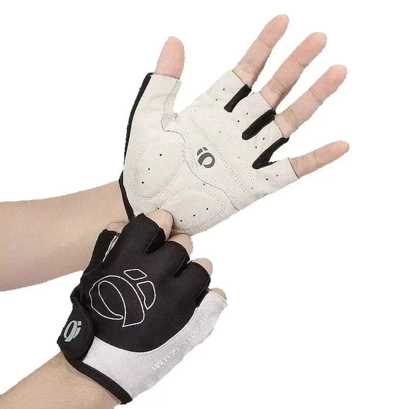 Half Finger Cycling Gloves, Non-Slip Silicone Palm, Breathable Shock Absorbing Summer Gloves for Mountain Biking & Gym