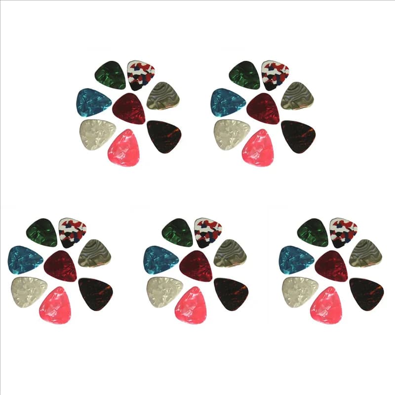 AS98-100Pezzi plettri sottili per chitarra da 0,46 mm, colore casuale
