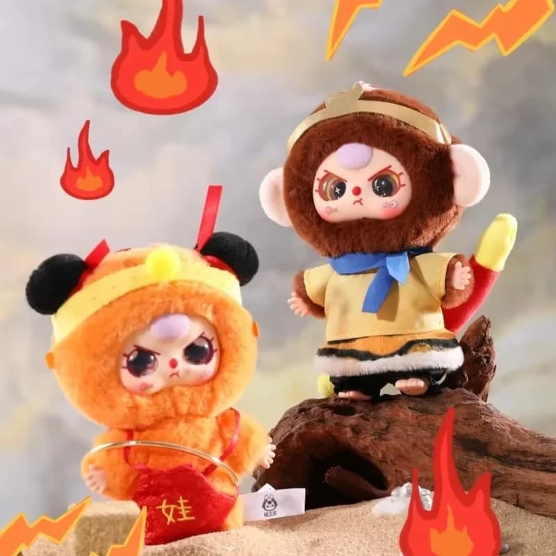 Baby Three Havoc In Heaven Fashionable Fijina Vinyl Blind Box Cute Pendant Peripheral Soul Figure Kids Birthday Girl Gift Toys