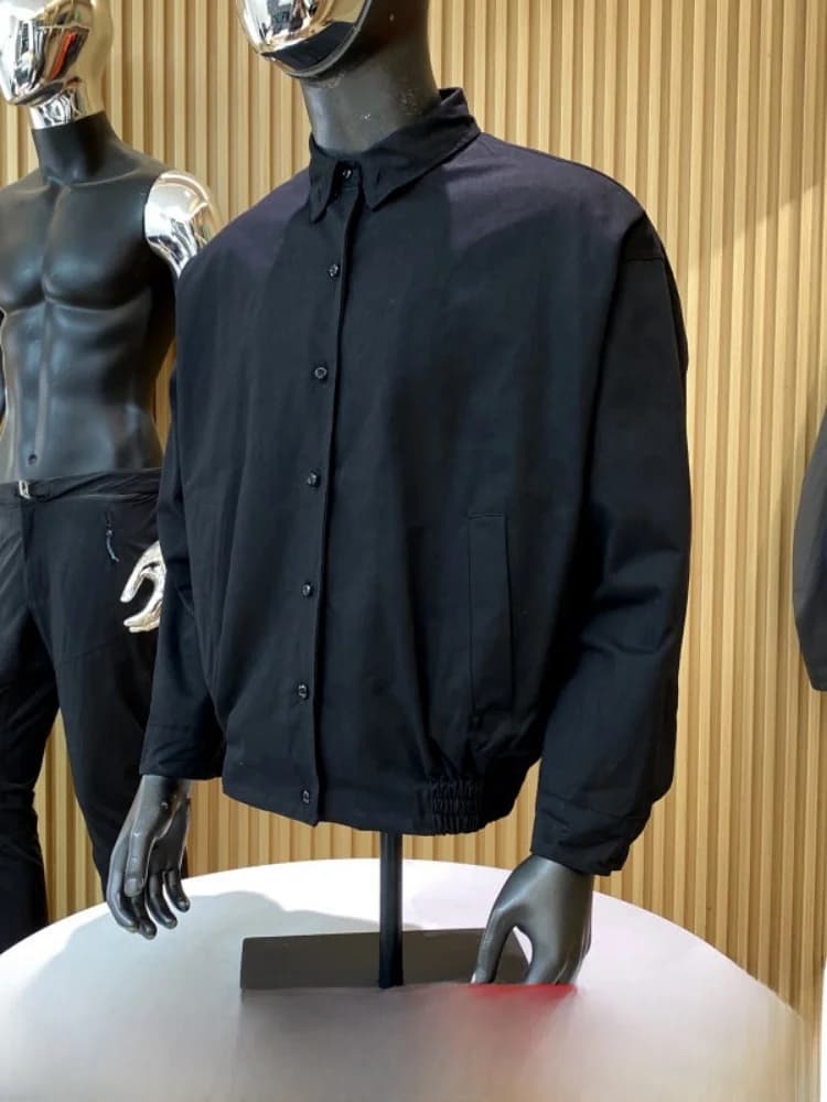 Giacca in cotone pesante lavato a quadri, stile vintage da uomo, con risvolto, per la primavera, casual, a maniche lunghe, con chiusura a bottoni