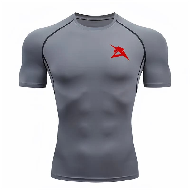 Bandai Gundam Men T-shirt Amuro Ray Unicorn Logo PrintCompression FitnessGym QuickDrySport TShirtComfortableBreathableStreetwear