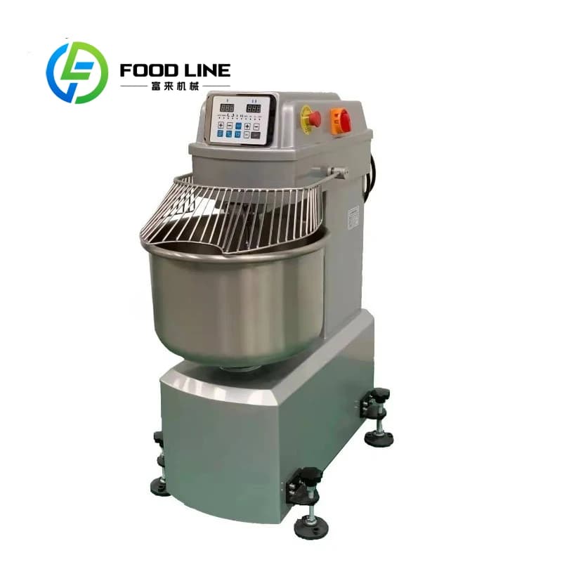 Customized Industrial Spiral Dough Mixer Stainless Steel Blender For Pizza Bread Pastry Bakery Production Commercial Bakery
