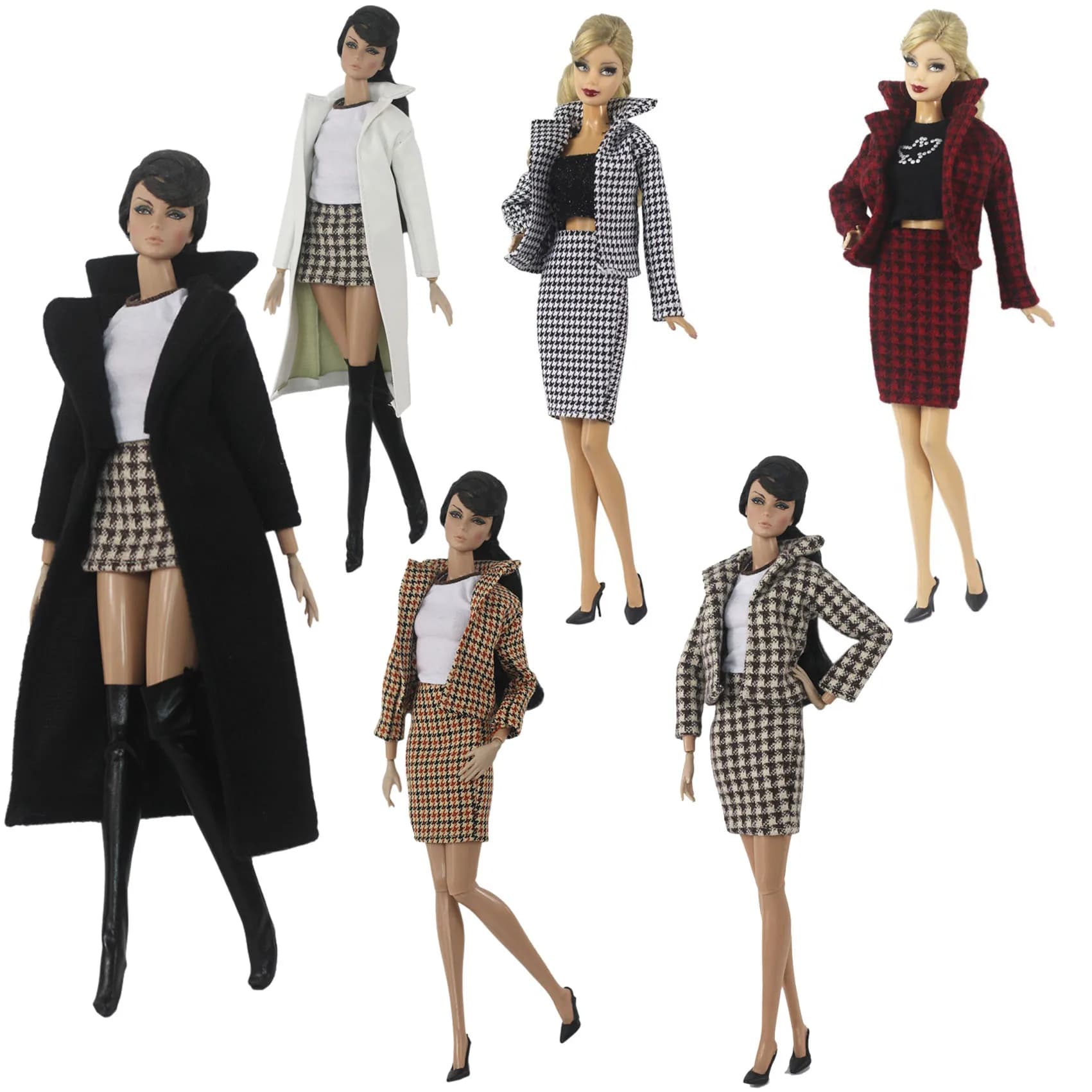 1 set di vestiti per bambole in scala 1:6 per bambola da 11,5 pollici 30 cm Molti stili a scelta Regali per ragazze # 09
