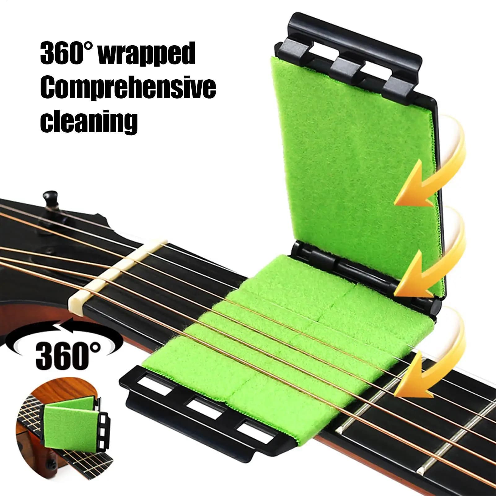 Guitar Fretboard Cleaner String Fingerboard Clean Cloth Maintenance Tool for Violin Bass Ukulele Electric