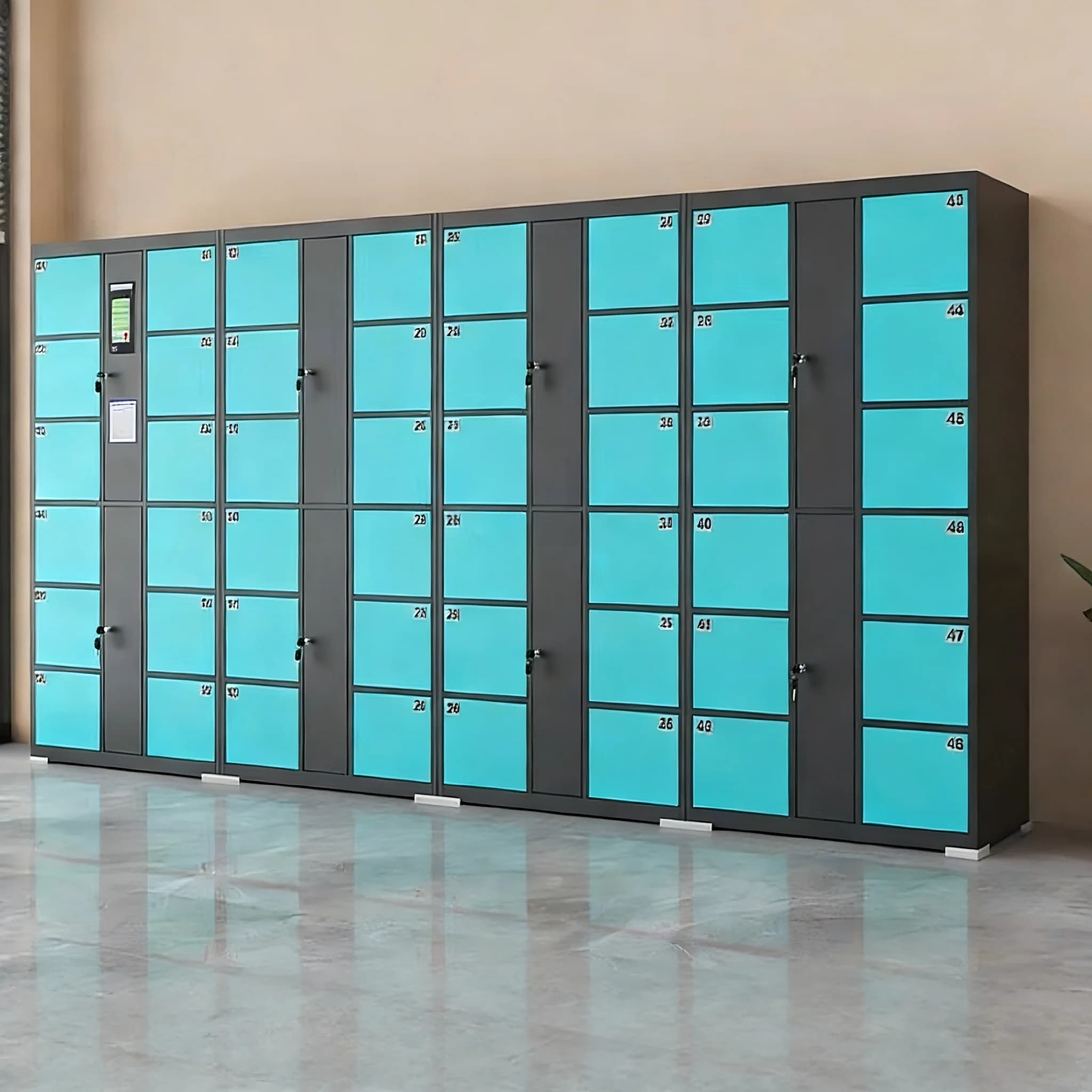 Armadietti Modulari per Fitness, Armadietto Intelligente Impermeabile per Esterni per Bagagli e Pacchi, Armadio Elettronico Modulare per Deposito Pubblico
